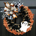 Ghost Halloween Wreath Front Door Décor by DailySale