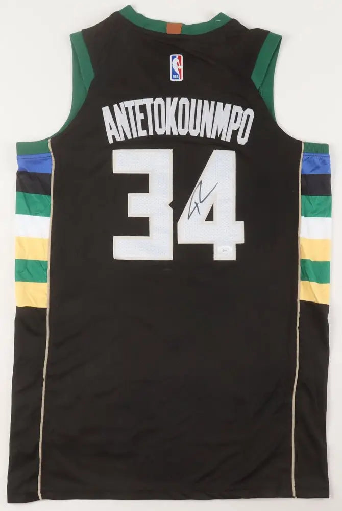 Giannis Antetokounmpo Signed Jersey (JSA) by Price Is Right Miami