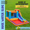 Giant Bounce House Water Slide with Pool Area by DailySale