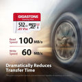 Gigastone 512GB MicroSDXC Memory Card with Adapter (Refurbished) by DailySale