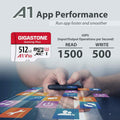 Gigastone 512GB MicroSDXC Memory Card with Adapter (Refurbished) by DailySale