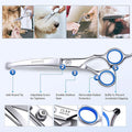 Gimars 6-in-1 Professional Stainless Steel Safety Pet Grooming Scissors by DailySale