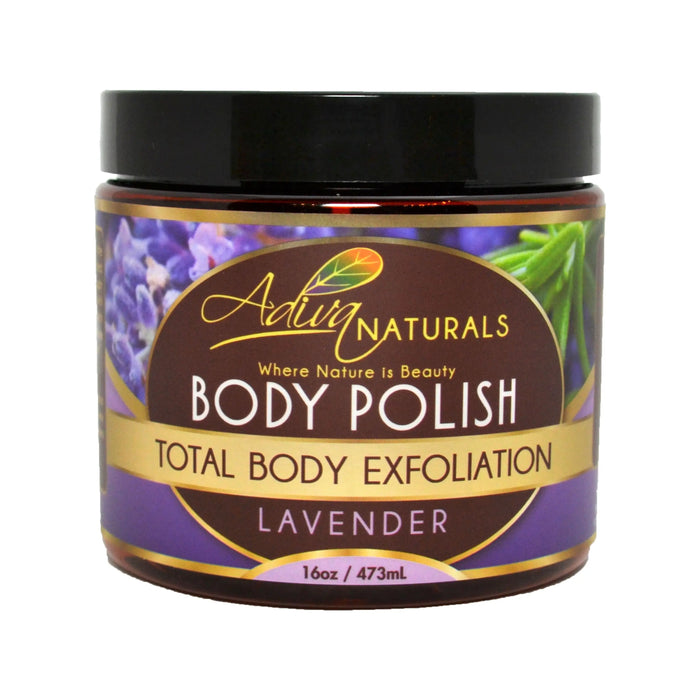 Ginger and Sugar Body Polish Scrub - Lavender by Adiva Naturals