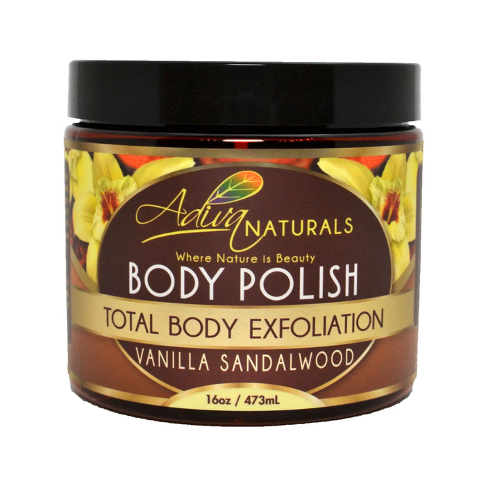 Ginger and Sugar Body Polish Scrub - Vanilla Sandalwood 💎Luxe by Adiva Naturals
