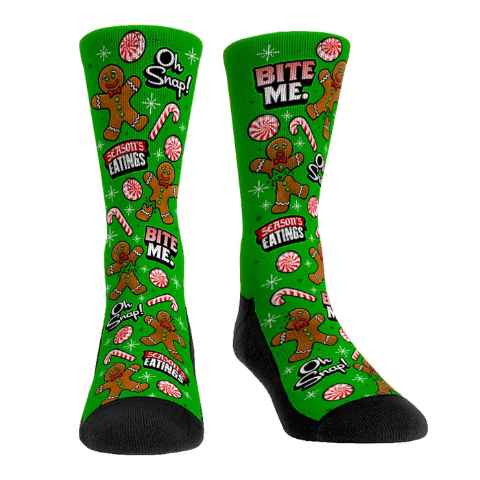 Gingerbread Men All-Over by Rock 'Em Socks