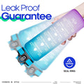 Giotto 32oz Leakproof BPA Free Drinking Water Bottle with Time Marker & Straw by DailySale