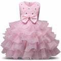 Girl Dress Kids Ruffles Lace Party Wedding Gown by DailySale