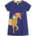 Girls Cotton Casual Jersey Dresses by DailySale