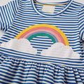 Girl's Cotton Casual Striped Jersey Dress by DailySale