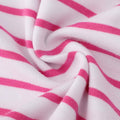 Girls Cotton Long Sleeve Casual Cartoon Appliques Striped Jersey Dress by DailySale