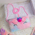 Girls Cute Sequin Plush Unicorn Tie Dye Bag by DailySale