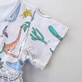Girl's Dinosaur Tunic Short Sleeve Summer Casual Dress by DailySale