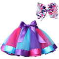 Girl's Layered Ballet Tulle Rainbow Tutu Skirt by DailySale