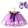 Girl's Layered Ballet Tulle Rainbow Tutu Skirt by DailySale