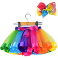 Girl's Layered Ballet Tulle Rainbow Tutu Skirt by DailySale