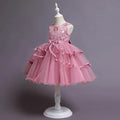 Girls' Patchwork Mesh Bow Party Dress by DailySale