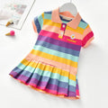 Girls Turn-Down Collar Summer Dress by DailySale