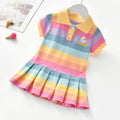 Girls Turn-Down Collar Summer Dress by DailySale