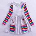 Girls' Unicorn Rainbow Flower Dress by DailySale