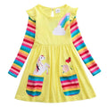 Girls' Unicorn Rainbow Flower Dress by DailySale