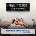 Give It to God and Go to Sleep – Christian Wall Art for Peaceful Nights by Tailored Canvases