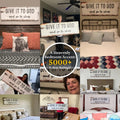 Give It To God And Go To Sleep Rustic Sign by Tailored Canvases