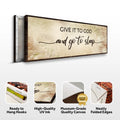 Give It To God And Go To Sleep Sign IV by Tailored Canvases
