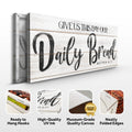 Give Us This Day Our Daily Bread Faith Sign II by Tailored Canvases
