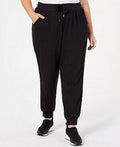 Ideology Womens Plus Velvet Sides Athletic Jogger Sweatpants by Vanessa Jane