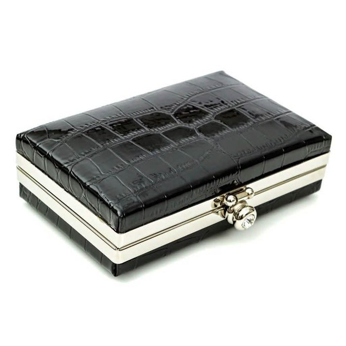 Glambag Shiny Exotic Croc Frame Clutch by DailySale