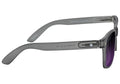 Glassy Leonard Polarized Sunglasses - Matte Transparent Dark Grey/Purple Mirror by Swell-O-Phonic