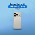 Glitter Clear Case Compatible with iPhone 17 Pro, Sparkly Hard Back Cover, Transparent by Generic