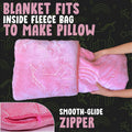 Glo-Fun Glow in the Dark Unicorn Blanket and Pillow Bag by DailySale