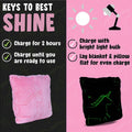 Glo-Fun Glow in the Dark Unicorn Blanket and Pillow Bag by DailySale