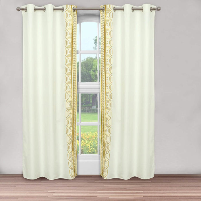 Global Embroidered Window Panel Pair by DailySale