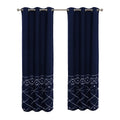 2-Piece Set: Global Indigo Embroidered Window Panel Pair by DailySale