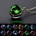 Glow-in-the-Dark Zodiac Pendant Necklace by DailySale