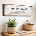 Go Be Great, Joshua 1:9 Faith Sign II by Tailored Canvases