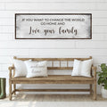 Go Home And Love Your Family Sign III by Tailored Canvases
