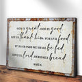 God Is Great God Is Good Prayer Sign II by Tailored Canvases