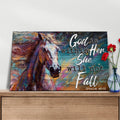 God Is Within Her She Will Not Fall Psalm 46:5 Faith Sign V by Tailored Canvases