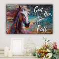 God Is Within Her She Will Not Fall Psalm 46:5 Faith Sign V by Tailored Canvases