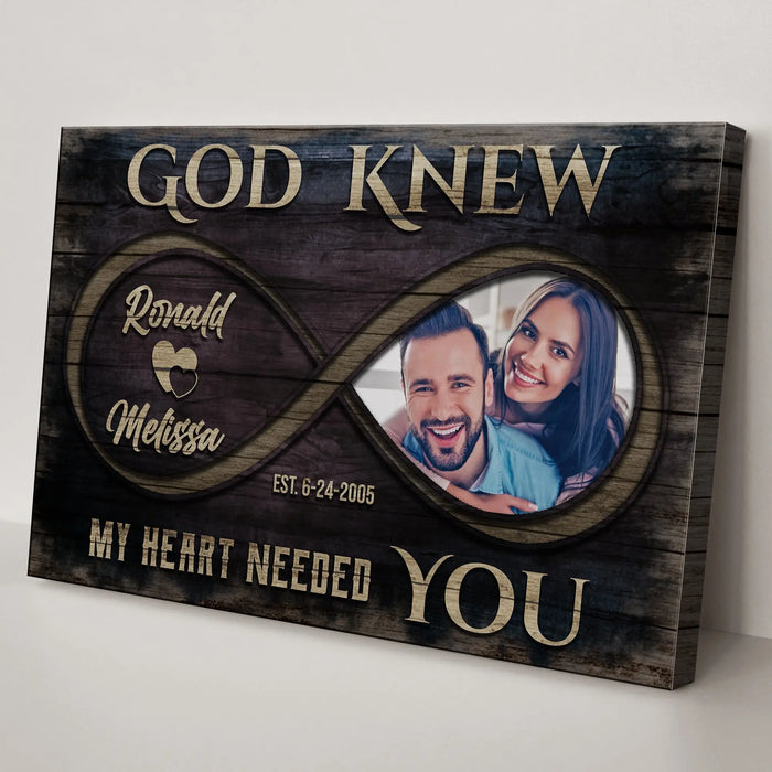 God Knew Couple Sign II by Tailored Canvases