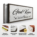 God Knew Sign by Tailored Canvases
