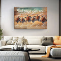 God Says You Are Faith Sign by Tailored Canvases