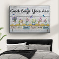 God Says You Are Sign IV by Tailored Canvases