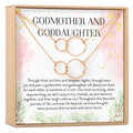 Godmother-Goddaughter Double Circles Necklace Set by Dear Ava