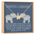 Godmother-Goddaughter Elephant Necklace by Dear Ava