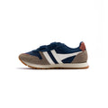 Gola Classics Kids' Austin Strap Sneakers - Navy/Rhino/Off White by Swell-O-Phonic
