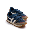 Gola Classics Kids' Austin Strap Sneakers - Navy/Rhino/Off White by Swell-O-Phonic